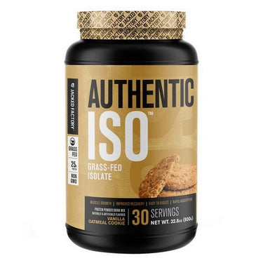 Jacked Factory Authentic Isolate Vanilla Oatmeal Cookie 30 Servings by Jacked Factory