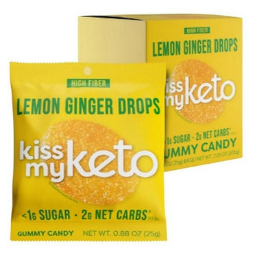 Kiss My Keto Gummies Lemon Ginger 8 X 25 Grams by Kiss My Keto