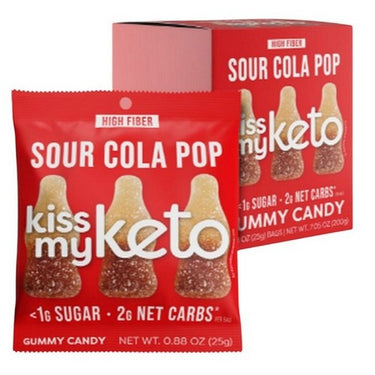 Kiss My Keto Gummies Sour Cola 8 X 25 Grams by Kiss My Keto