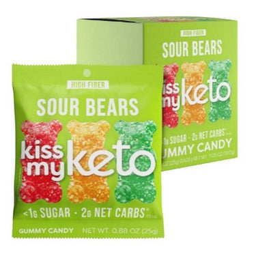 Kiss My Keto Gummies Sour Bears 8 X 25 Grams by Kiss My Keto