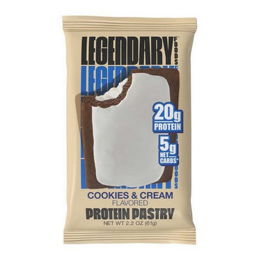 Legendary Foods Protein Pastry Cookies & Cream 10 X 61 Grams by Legendary Foods