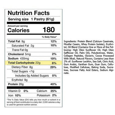 Legendary Foods Protein Pastry Cookies & Cream 10 X 61 Grams by Legendary Foods