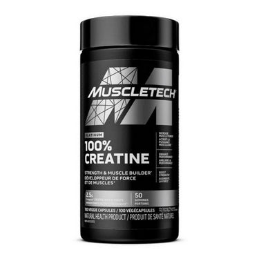 Muscletech Platinum 100% Creapure Creatine Caps 100 Caps by Muscletech