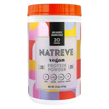 Natreve Vegan Protein Unflavored 675 Grams by Natreve