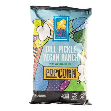 Pop Art Popcorn Dill Pickle Vegan Ranch 9 X 128 Grams by Pop Art