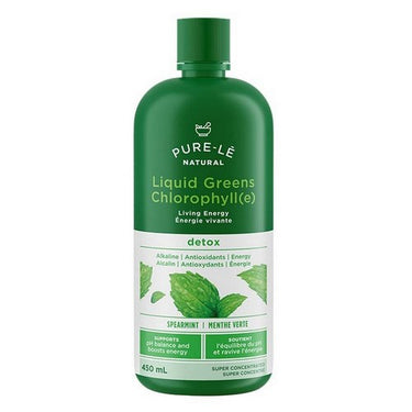 Pure-le Natural Liquid Greens Mint 450 Ml by Pure-le