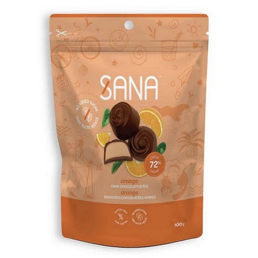 Sana Bites Dark Chocolaty Orange 6 X 100 Grams by Pamecare