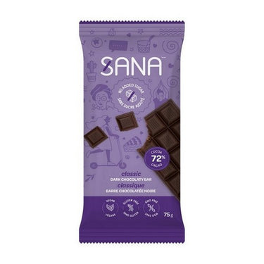 Classic Dark Chocolaty Sana Bar 75 Grams by Pamecare