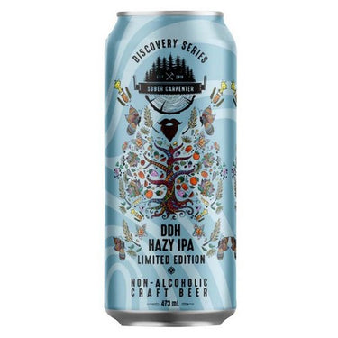 Sober Carpenter Non-Alcoholic Beer Double Dry Hopped Hazy IPA 12 X 473 Ml by Sober Carpenter