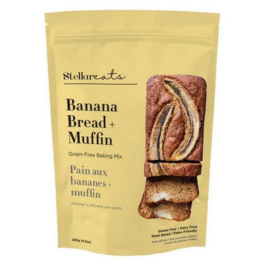 Stellar Eats Baking Mix Banana Bread + Muffin Mix 6 X 265 Grams by Stellar Eats