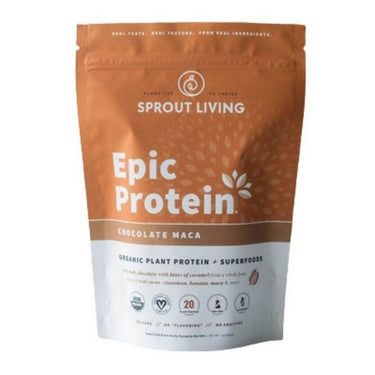 Sprout Living Epic Protein Chocolate Maca 38 Grams (16 Count) by Sprout Living