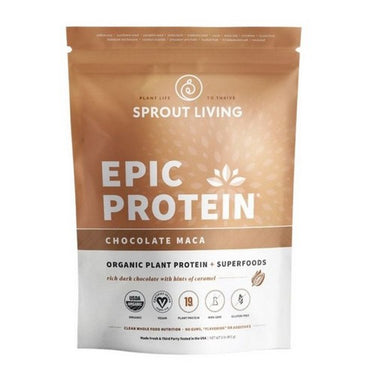 Sprout Living Epic Protein Chocolate Maca 1 Lb by Sprout Living