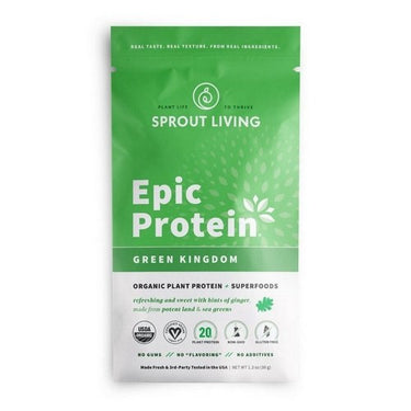 Sprout Living Epic Protein Green Kingdom 38 Grams (16 Count) by Sprout Living