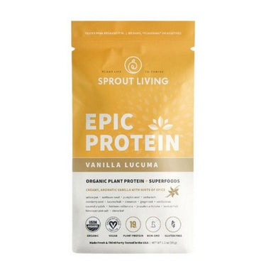 Sprout Living Epic Protein Vanilla Lucuma 38 Grams (16 Count) by Sprout Living