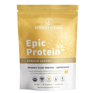 Sprout Living Epic Protein Vanilla Lucuma 1 Lb by Sprout Living