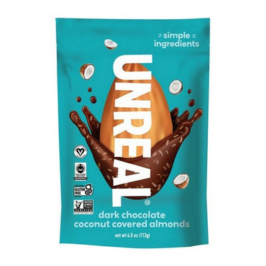 Unreal Multi-Serve Bags Dark Chocolate Coconut Almonds 6 X 113 Grams by Unreal