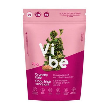 Vibe Crunchy Kale Himalaya And Miso 12 X 75 Grams by Vibe Foods