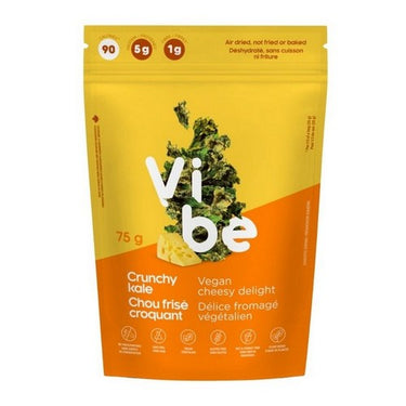 Vibe Crunchy Kale Vegan Cheesy Delight 12 X 75 Grams by Vibe Foods