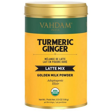 Vahdam Latte Mix Turmeric Ginger 100 Grams by Vahdam Teas