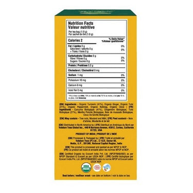 Vahdam Tea Tulsi Turmeric 6 X 18 Count by Vahdam Teas