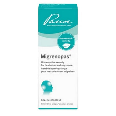 Migrenopas Homeopathic Remedy Headaches And Migraines 50 Ml by Pascoe