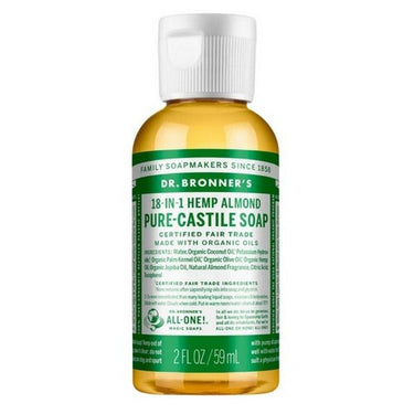 Pure Castile Liquid Soap Almond 59 Ml by Dr.Bronner's