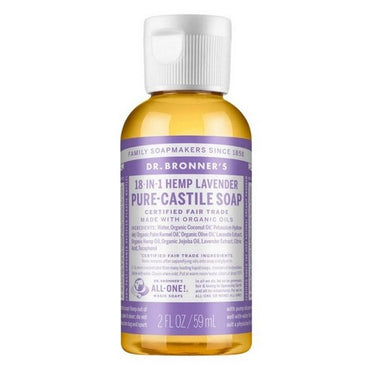 Pure Castile Liquid Soap Lavender 59 Ml by Dr.Bronner's
