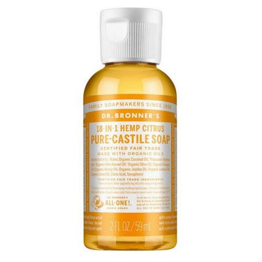 Pure Castile Liquid Soap Citrus 59 Ml by Dr.Bronner's