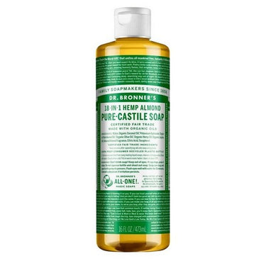 Pure Castile Liquid Soap Almond 473 Ml by Dr.Bronner's