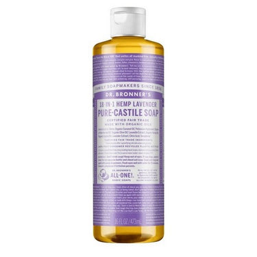 Pure Castile Liquid Soap Lavender 473 Ml by Dr.Bronner's