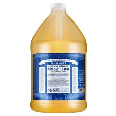 Pure Castile Liquid Soap Peppermint 3.8 Liters by Dr.Bronner's