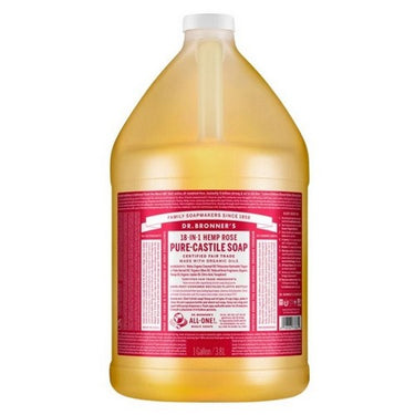 Pure Castile Liquid Soap Rose 3.8 Liters by Dr.Bronner's