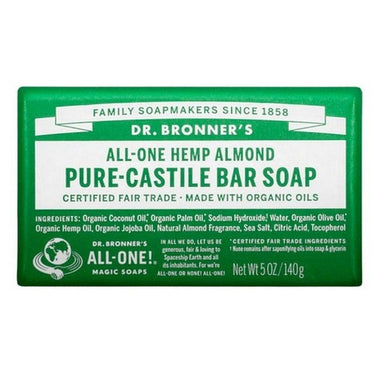 Castile Bar Soap Almond 140 Grams by Dr.Bronner's