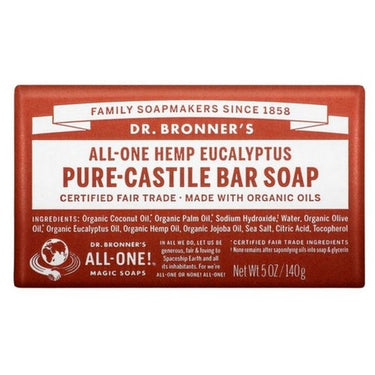 Castile Bar Soap Eucalyptus 140 Grams by Dr.Bronner's