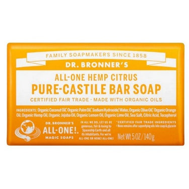 Castile Bar Soap Citrus 140 Grams by Dr.Bronner's