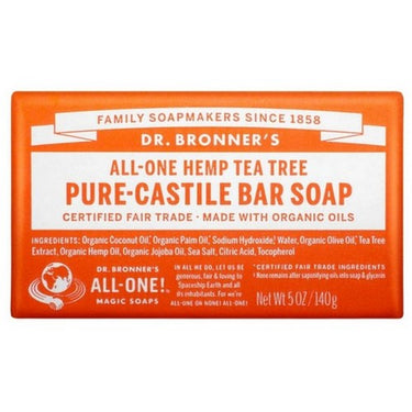 Castile Bar Soap Tea Tree 140 Grams by Dr.Bronner's