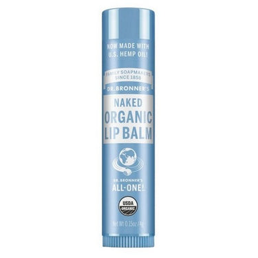 Organic Lip Balm Naked 12 Count by Dr.Bronner's