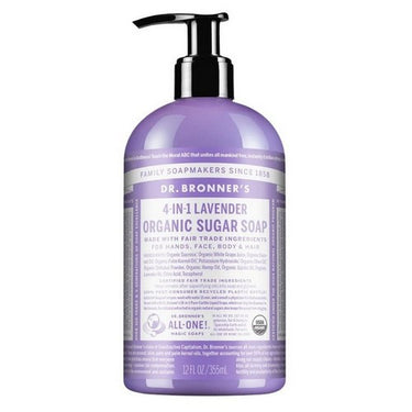 Organic Sugar Soap Lavender 355 Ml by Dr.Bronner's