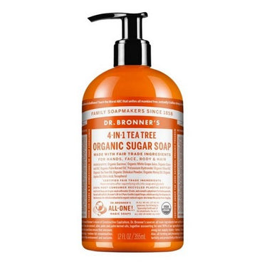 Organic Sugar Soap Tea Tree 355 Ml by Dr.Bronner's