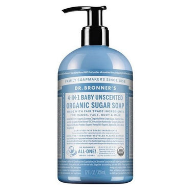 Organic Sugar Soap Baby Unscented 355 Ml by Dr.Bronner's