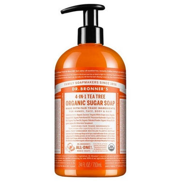 Organic Sugar Soap Tea Tree 710 Ml by Dr.Bronner's