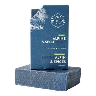 Plant-Based Bar Soap Alpine And Spice 110 Grams by Crate 61
