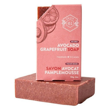 Plant-Based Bar Soap Avocado Grapefruit 110 Grams by Crate 61