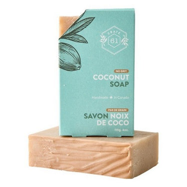 Plant-Based Bar Soap Coconut 110 Grams by Crate 61