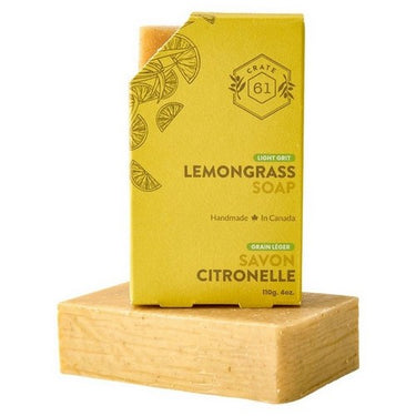 Plant-Based Bar Soap Lemongrass 110 Grams by Crate 61