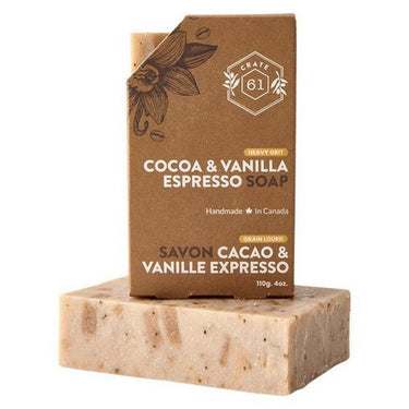 Plant-Based Bar Soap Cocoa And Vanilla Espresso 110 Grams by Crate 61