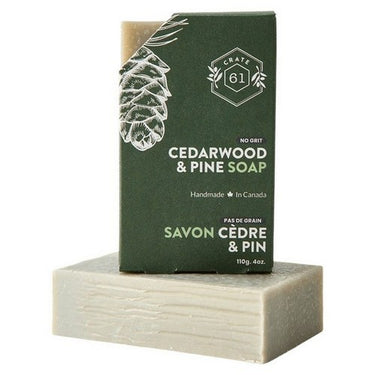 Plant-Based Bar Soap Cedarwood And Pine 110 Grams by Crate 61