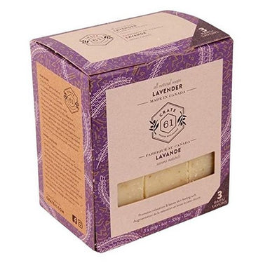 3-Pack Plant-Based Bar Soap Lavender 3 X 110 Grams by Crate 61