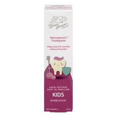 Kids Naturapeutic Toothpaste Fluoride Free Bubble Gum 100 Grams by Green Beaver