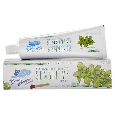 Natural Toothpaste Fluoride Free Sensitive Fresh Mint 75 Ml by Green Beaver